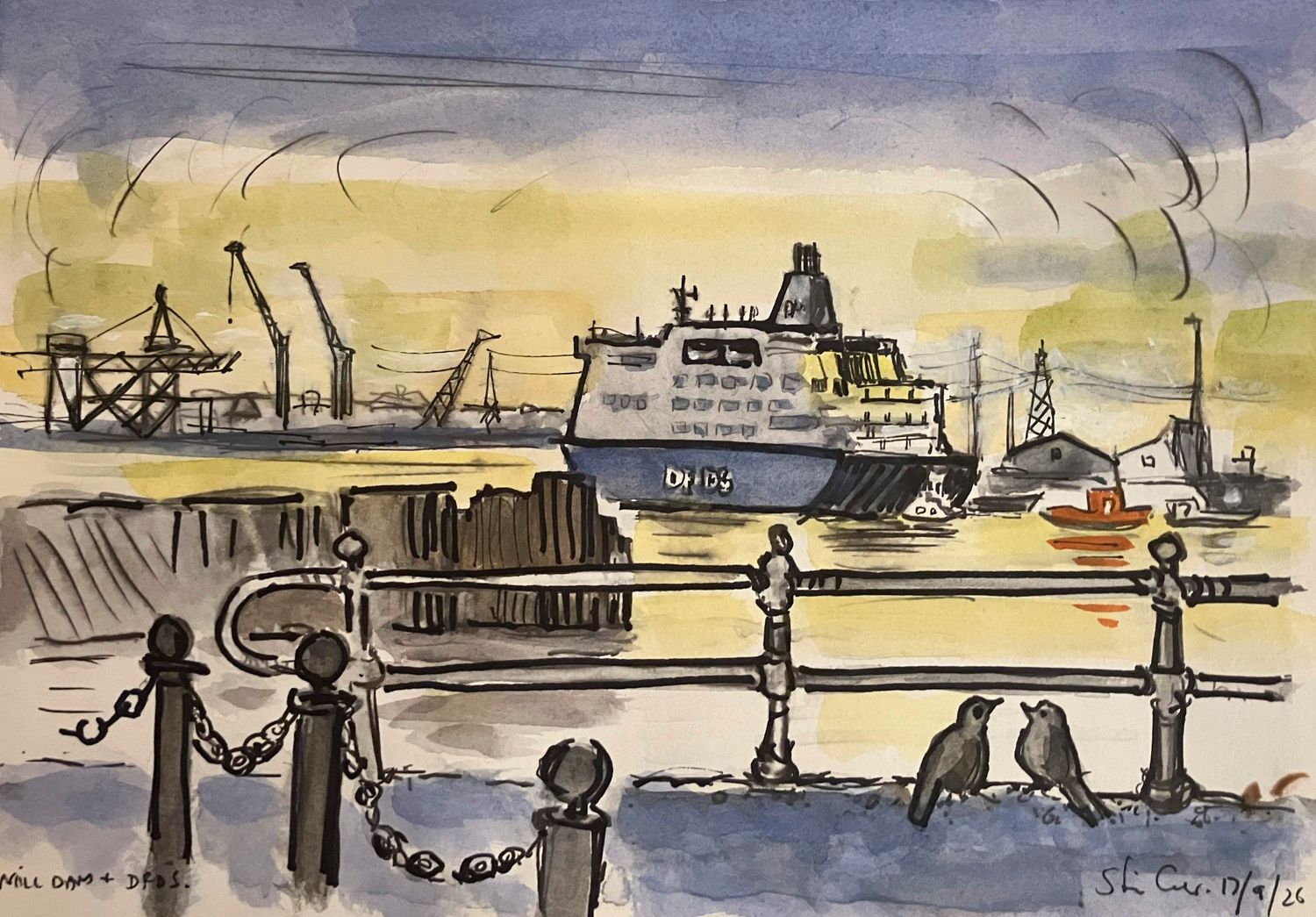 ORIGINAL  MILL DAM &amp; DFDS FERRY  Sept 17th '26
