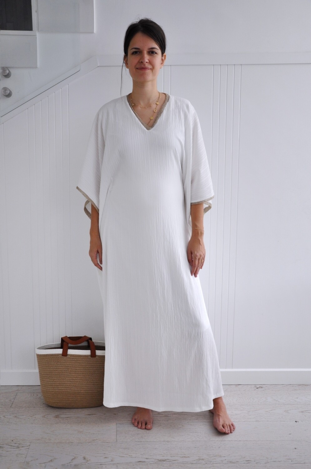 Dress White &amp; Gold