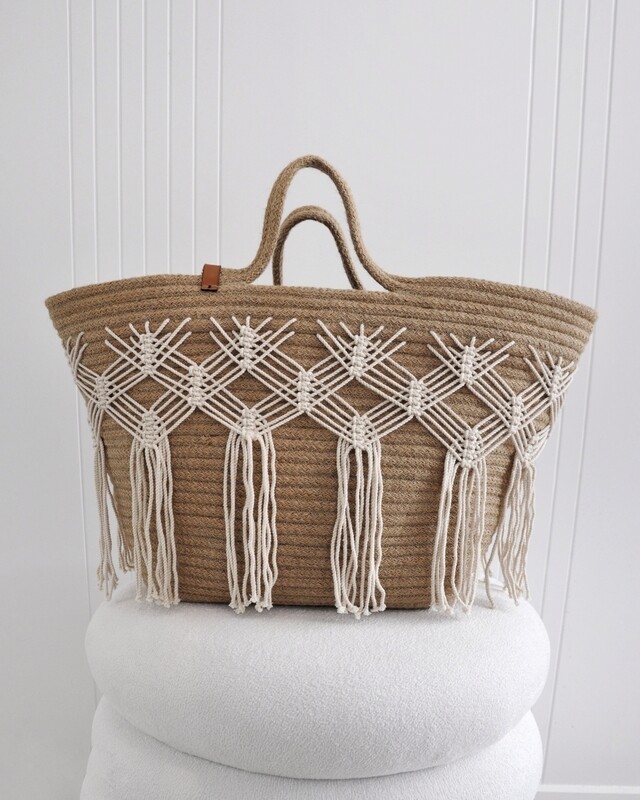 Bag Jute &amp; Macrame 