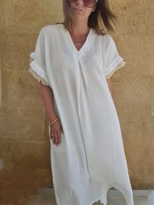 Dress Linen &amp; Fringes