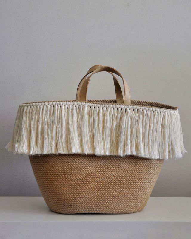 Bag Jute &amp; Fringes 