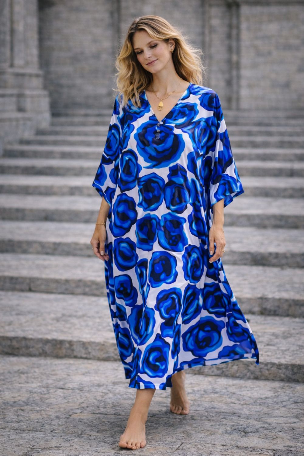 Dress Blue &amp; Pink Floral