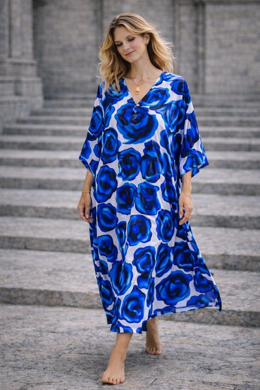 Dress Blue &amp; Pink Floral