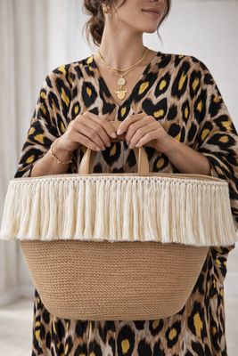 Bag Jute &amp; Fringes 