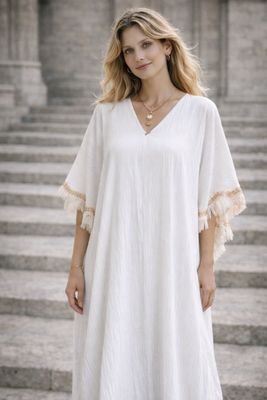 Dress Feathery White