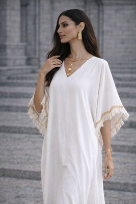 Dress Feathery White