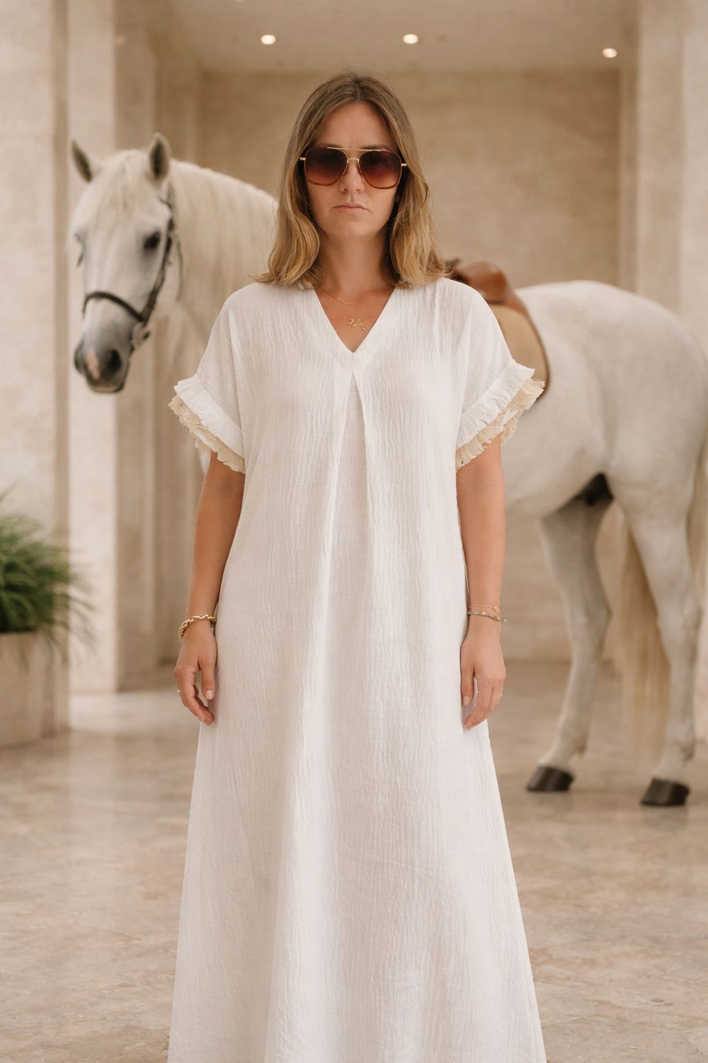 Dress Linen &amp; Fringes