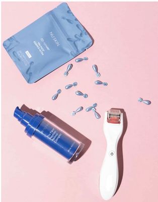 Micro Needling Device +TFEU pearls + Retinol + Cute Bag