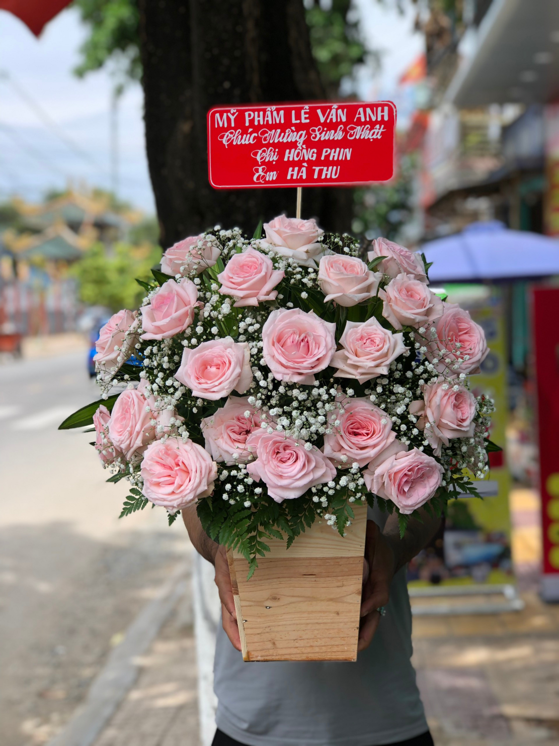 giỏ hoa sinh nhật
