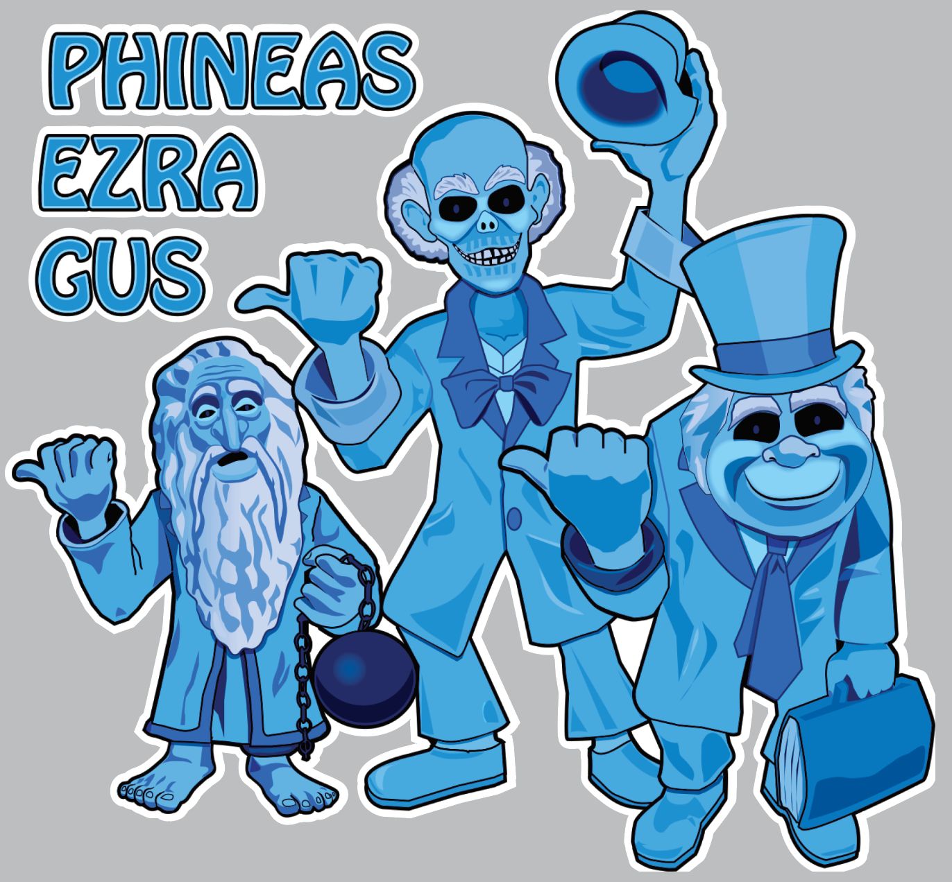 Hitch-hiking Ghosts -  Glow In The Dark Decal