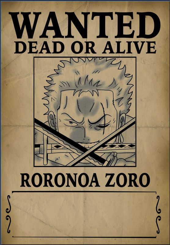 Roronoa Zoro - Removable Wall Decal - Dry Erase