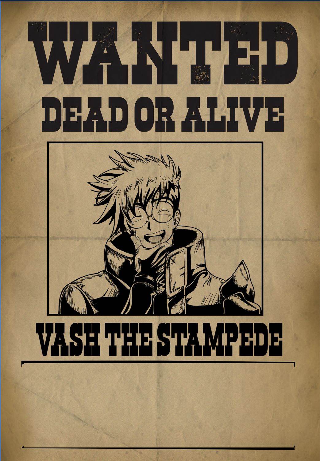 Vash the Stampede - Removable Wall Decal - Dry Erase