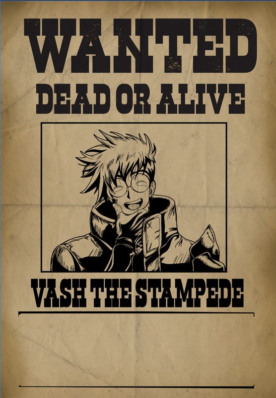 Vash the Stampede - Removable Wall Decal - Dry Erase