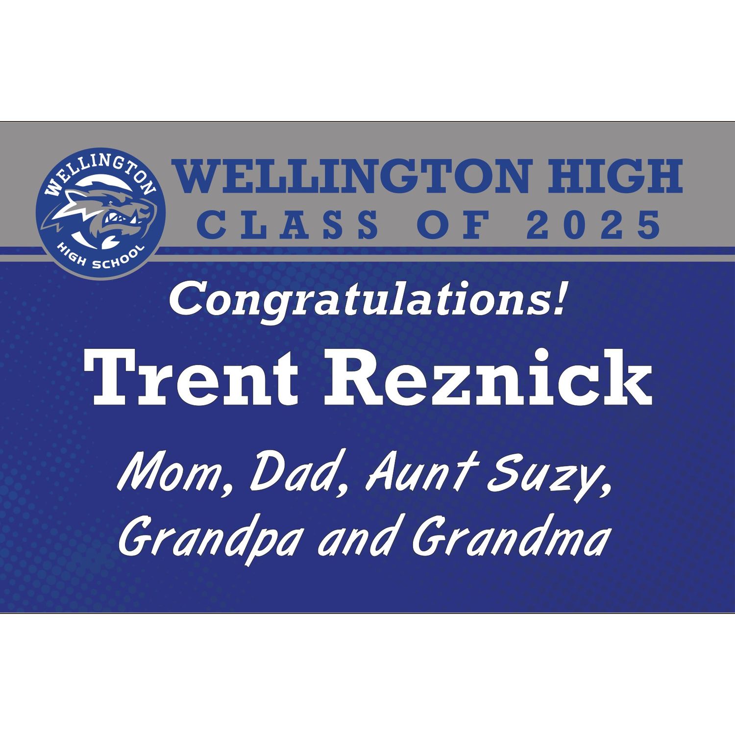 Wellington HS sign 2