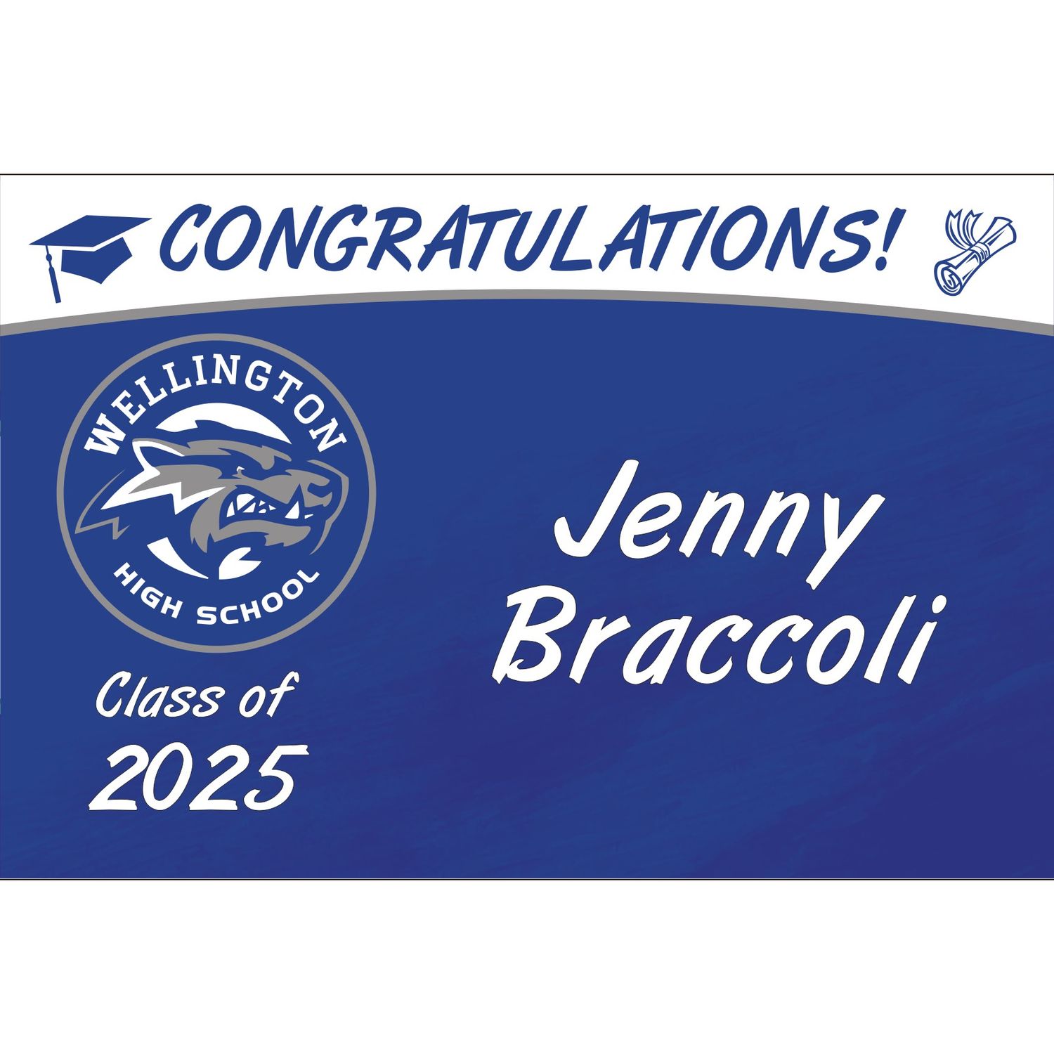 Wellington HS sign 1