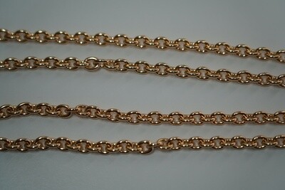 Taschenkette Metall GOLD mit Karabiner, 100 cm