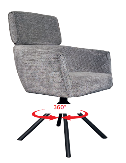 Sam eetkamerstoel | Draaibaar | Diverse kleuren