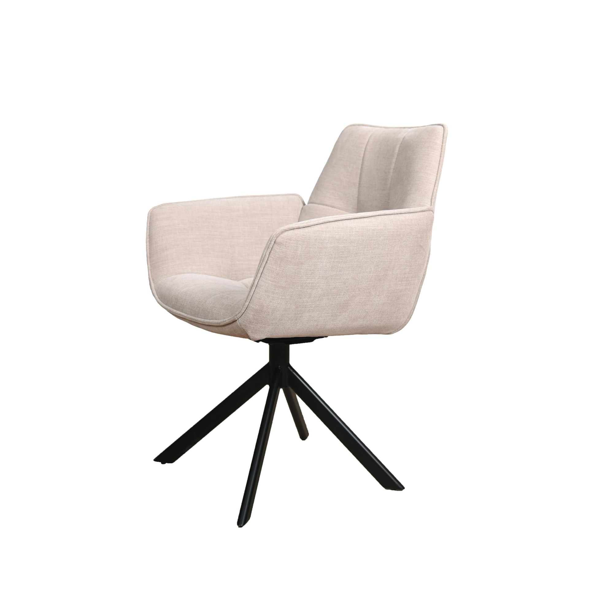 Monaco eetkamerstoel | Draaibaar | Milan beige 170 | snel leverbaar