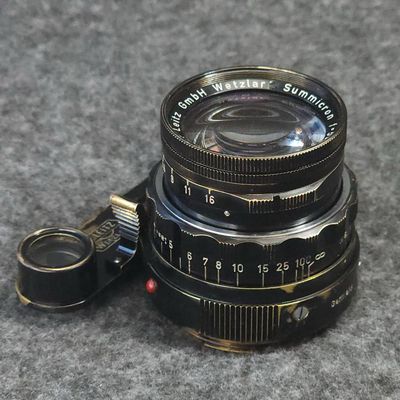 Leica M3 35mm Film Camera With 50mm Summicron DR And Meter, Fresh CLA