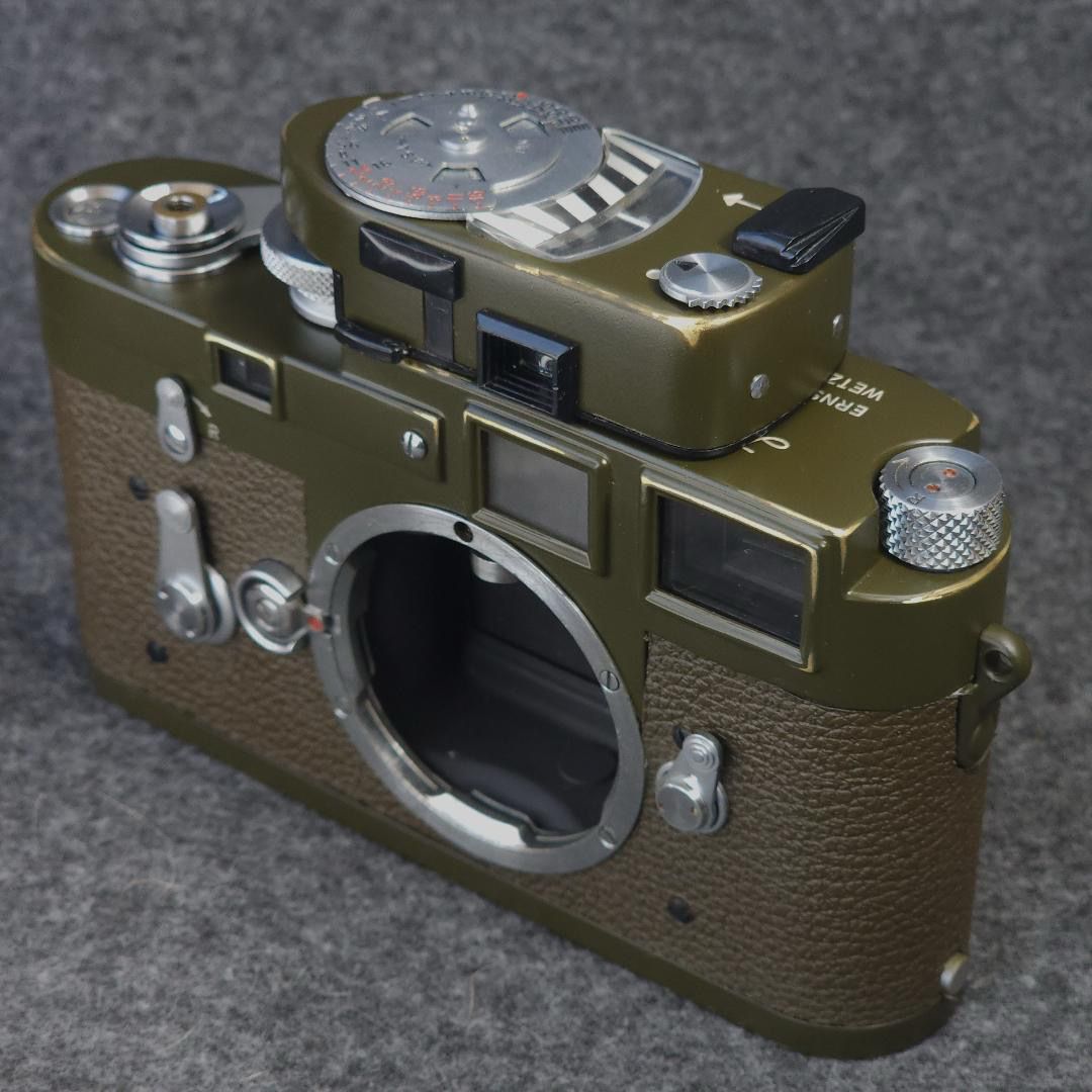 Leica M3 Army Green Repaint With Slight Braising And Meter Freshly CLA’d