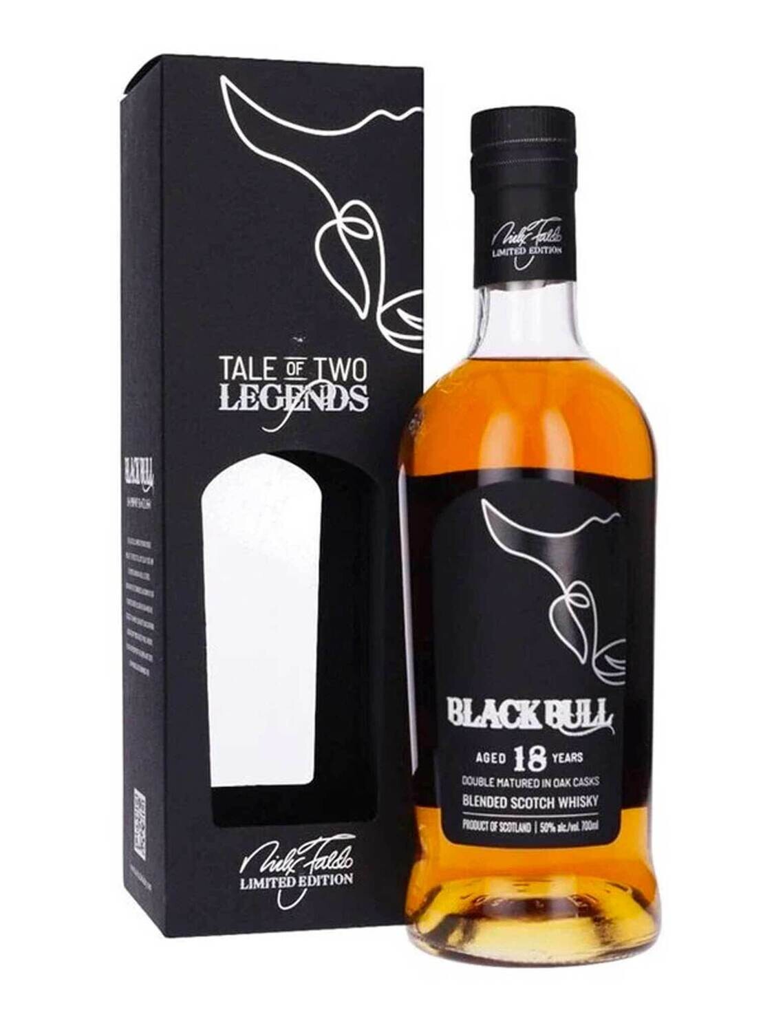 Black Bull 18 Year Old Tale of Two Legends Scotch Whisky 50% ABV 750mL