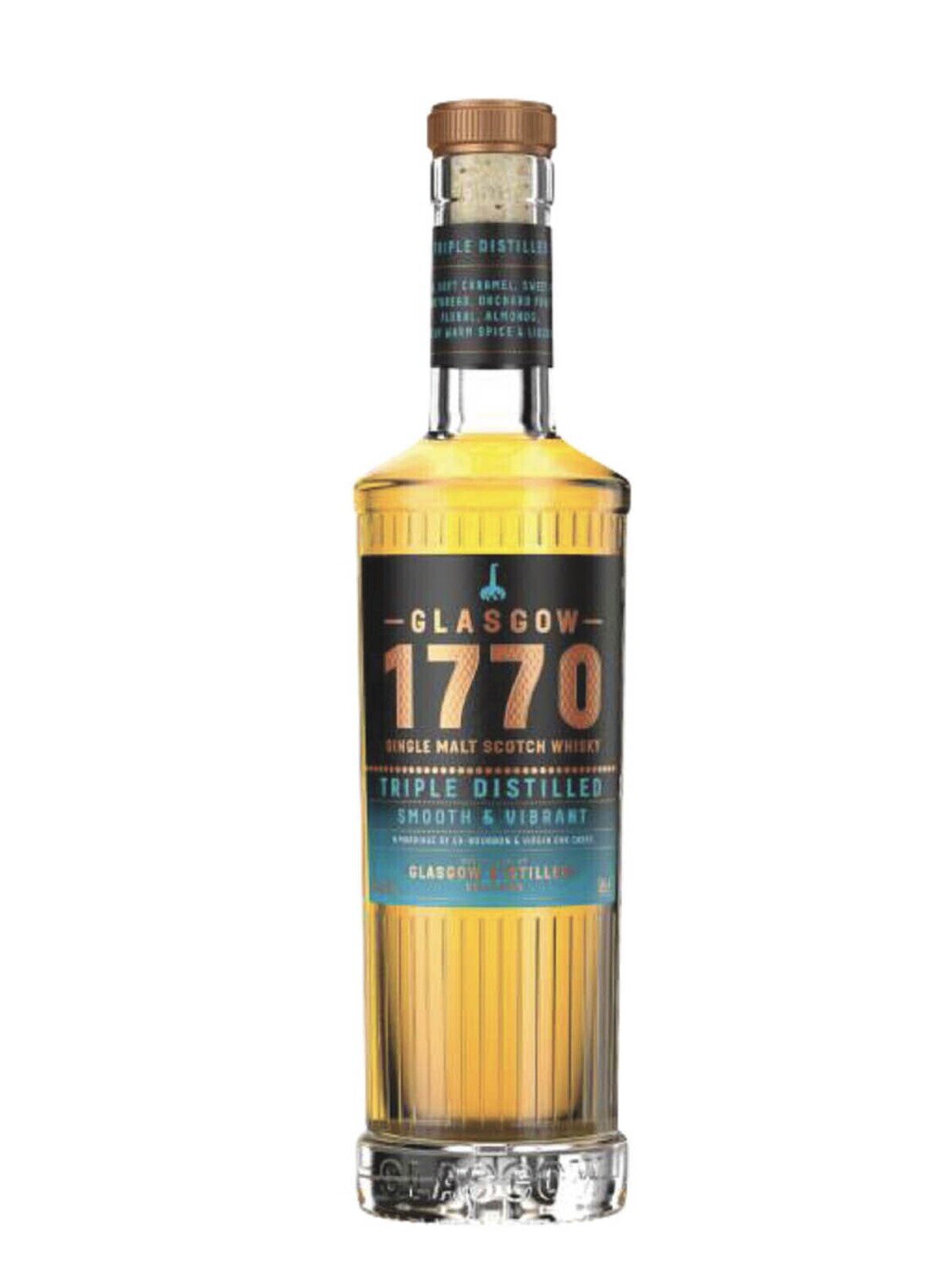 Glasgow 1770 Triple Distilled Release No. 1 Single Malt Scotch Whisky 46% ABV 700mL