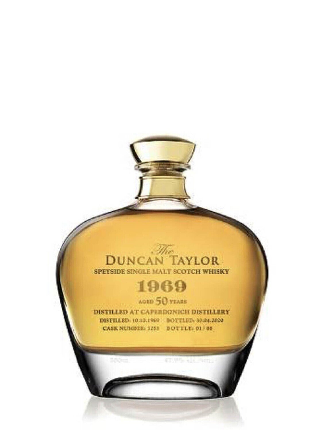Duncan Taylor 1969 Caperdonich 50 Year Old Lowland Single Malt Scotch Whisky 47.9% ABV 700mL