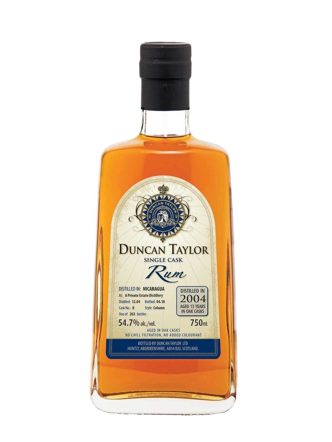 Duncan Taylor Nicaragua 2004 13 Year Old Rum Cask 8 54.7% ABV 750mL