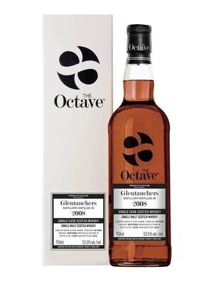 Octave Glentauchers 2008 10 Year Old Single Malt Scotch Whisky Cask #8517929 53.5% ABV 750mL