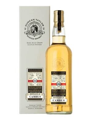 Duncan Taylor Rare Auld Grain Cambus 1991 26 Year Old Scotch Whisky Cask #1179891 50.5% ABV 750mL
