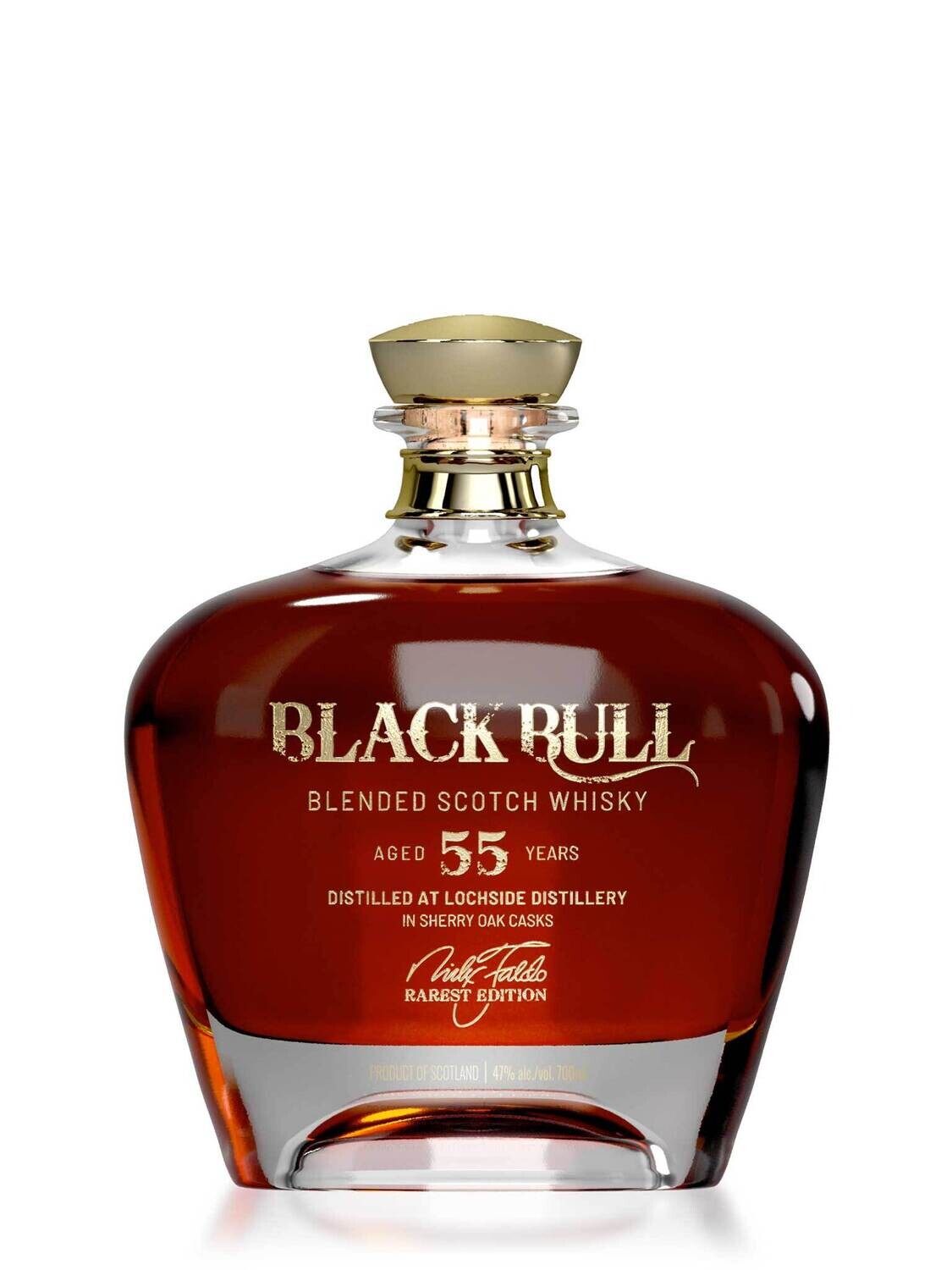 Black Bull 55 Year Old Blended Tale of Two Legends Scotch Whisky 57% ABV 750mL