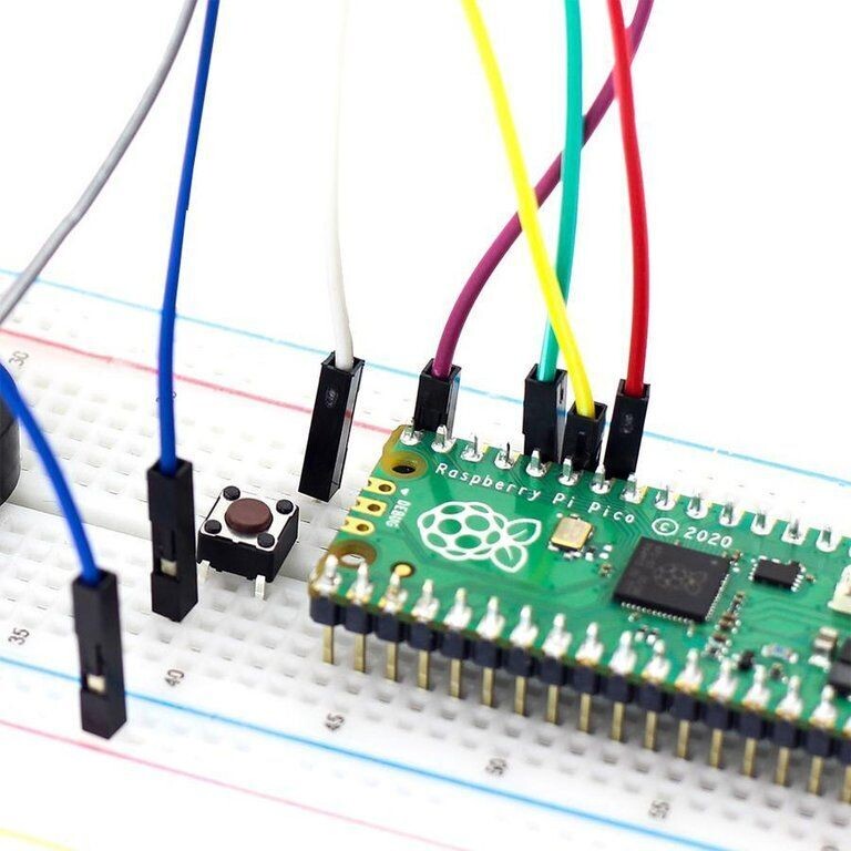 Pi Pico with Pin Headers - Assembled