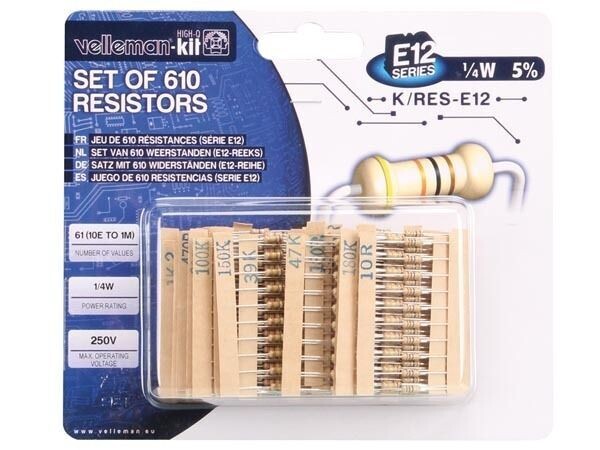 SET OF 610 RESISTORS