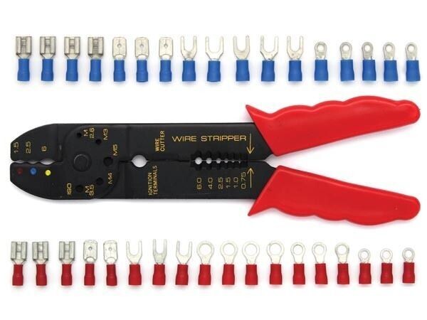80-PC TRAY CARD WITH CRIMPING TOOL