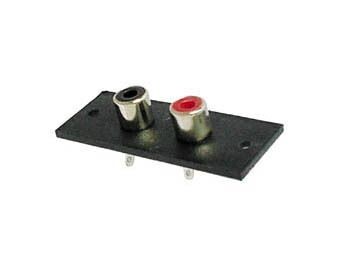 2P AMP RCA PLUG - NICKEL