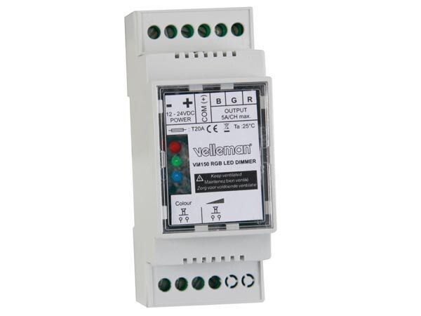 RGB LED DIMMER FOR DIN RAIL