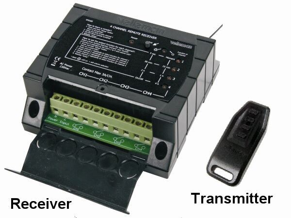 4-CHANNEL RF REMOTE CONTROL SET