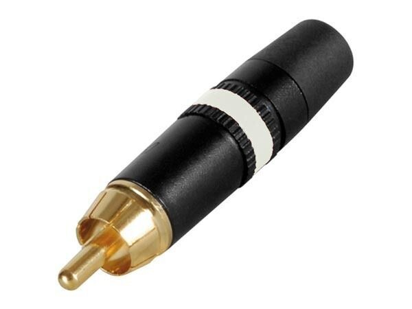 REAN - PHONO PLUG (RCA) - GOLD PLATED WHIT