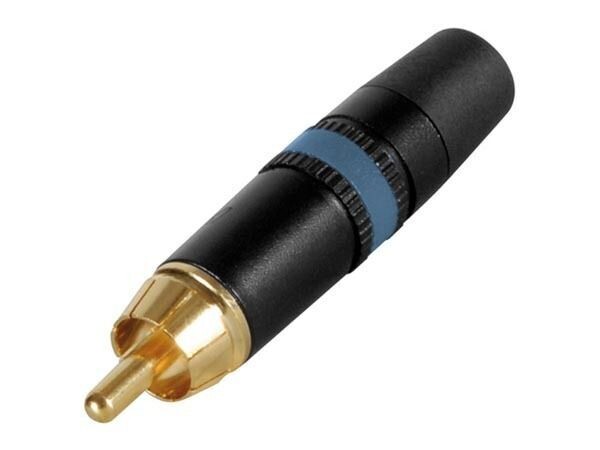 REAN - PHONO PLUG (RCA) - GOLD PLATED BLUE