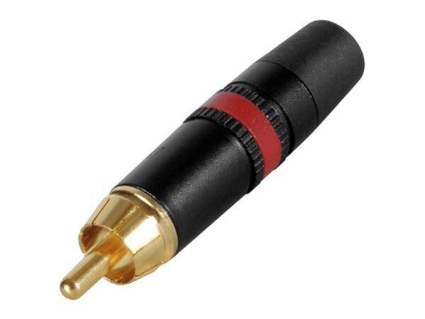 REAN - PHONO PLUG (RCA) - GOLD PLATED RED