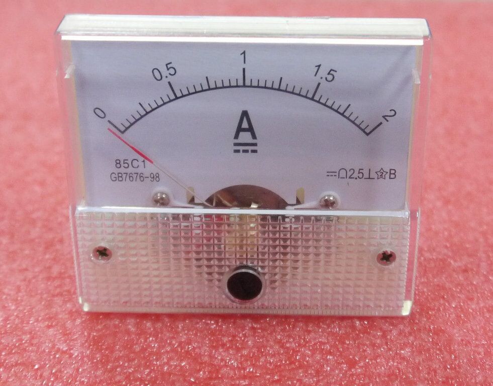 2A Analog Panel AMP Current Meter