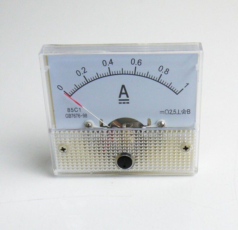 1A Analog Panel AMP Current Meter