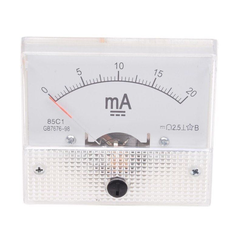 AC 20mA Analog Panel AMP Current Meter
