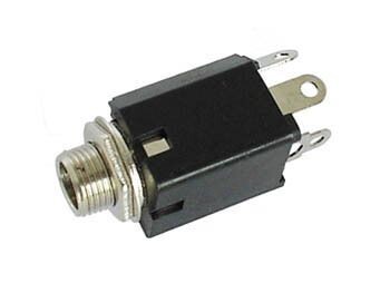 6.35mm FEMALE JACK CONNECTOR  WITH SWITCH