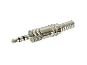 3.5mm MALE JACK CONNECTOR NICKEL STEREO