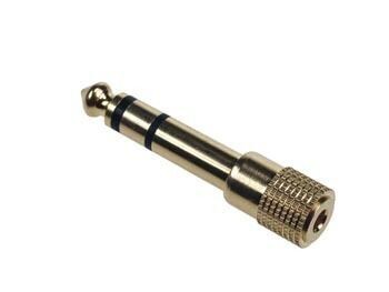 FEMALE 3.5mm STEREO JACK TO MALE 6.35mm