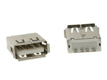 USB A FEMALE, SINGLE CONNECTOR PCB MOUNT