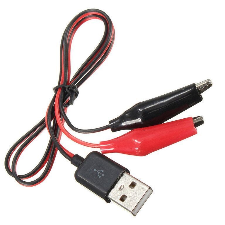 Alligator to USB Male Connector