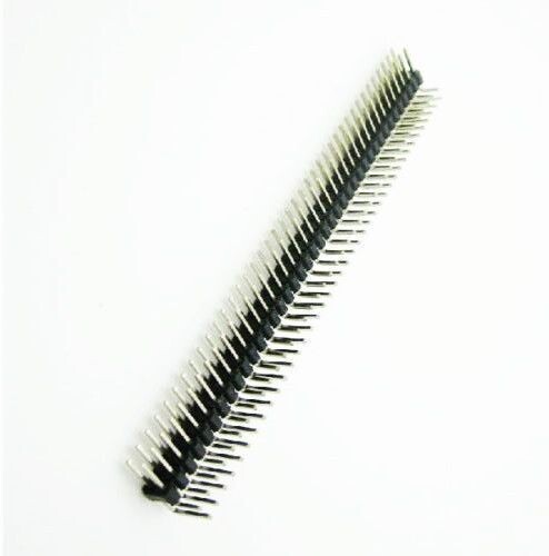 2.54mm 2 x 40 Pin Male Double Row 90Deg