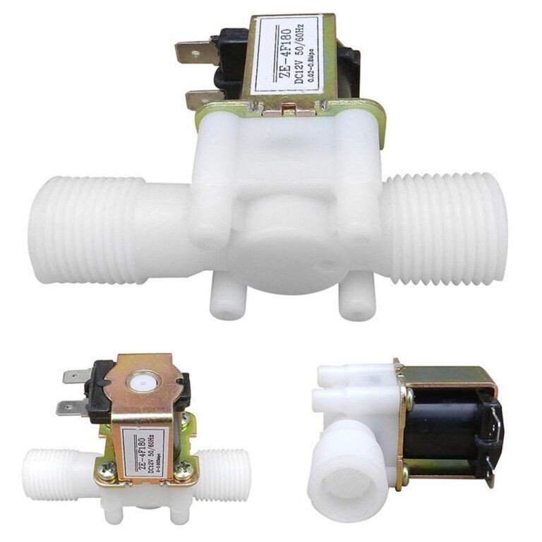 Plastic Water Solenoid Valve 12VDC